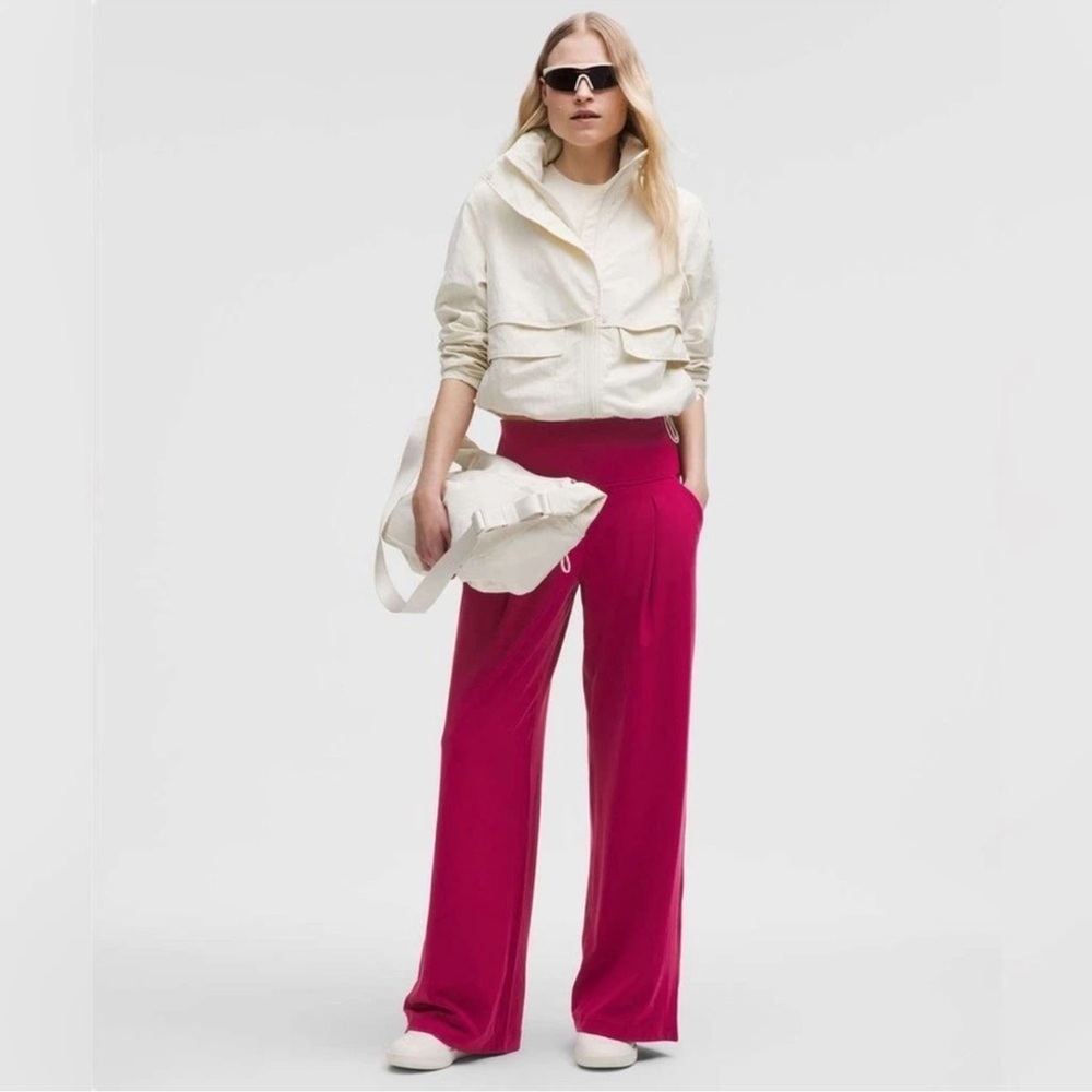 Lululemon Align Palazzo Pant Regular Magenta Smoke size 14 inseam 32” tall